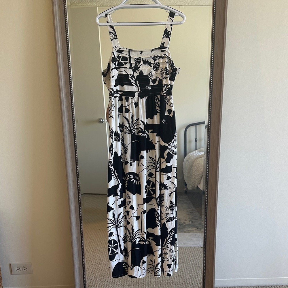 Nicole Miller Black and White Maxi Dress